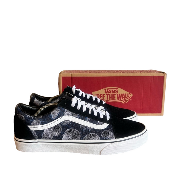 VANS Men's Old Skool Wireframe Skulls Shoe Size 13 #B1659